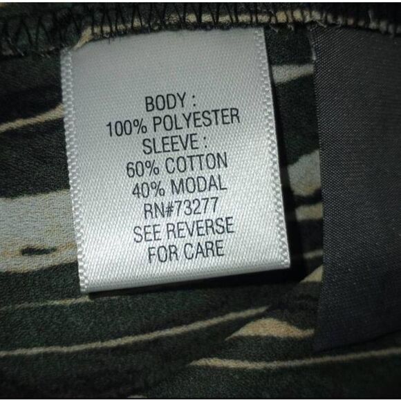 Simply VERA VERA WANG GREEN SHADOW GAEDEN BLOUSE SZ.M NWT - Picture 7 of 9